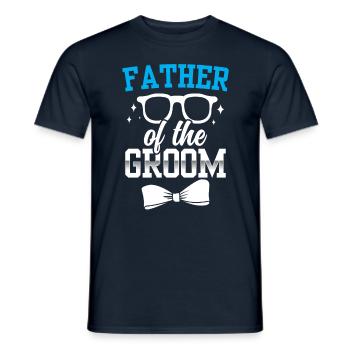 Fête de mariage du marié - T-shirt homme - marine - Devant - AI Model Male 178 light (178cm)