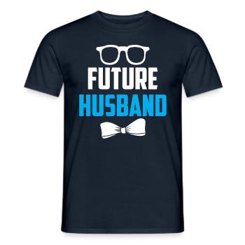 Future Husband Wedding Groom Party - T-shirt homme - marine - Devant - AI Model Male 178 light (178cm)
