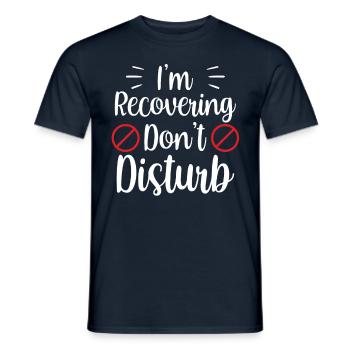 Je s’il vous plaît ne pas déranger la récupération - T-shirt homme - marine - Devant - AI Model Male 178 light (178cm)