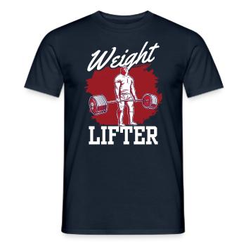 Haltérophilie Fitness Workout Gym Haltérophilie - T-shirt homme - marine - Devant - AI Model Male 178 light (178cm)