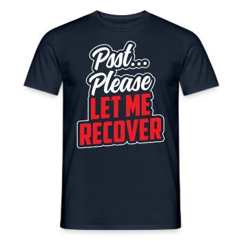 Psst s’il vous plaît laissez-moi me rétablir à nouveau - T-shirt homme - marine - Devant - AI Model Male 178 light (178cm)