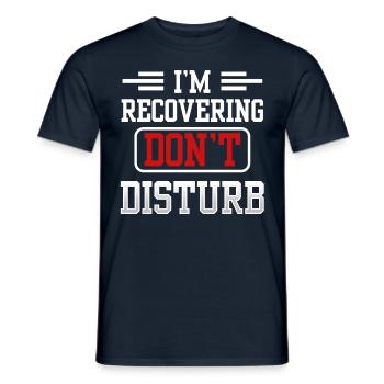 Je s’il vous plaît ne pas déranger la récupération - T-shirt homme - marine - Devant - AI Model Male 178 light (178cm)