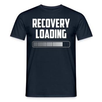 Recovery Loading Recovery Surviving Patient - Men's T-Shirt - navy - Front - AI Model Male 178 light (178cm)