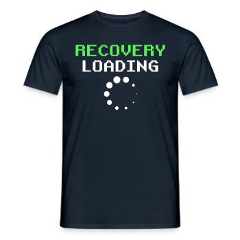 Recovery Loading Patient Recovery Survivor - Men's T-Shirt - navy - Front - AI Model Male 178 light (178cm)