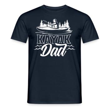 Kayak Father Hobby Kayaker Kayaking - Men's T-Shirt - navy - Front - AI Model Male 178 light (178cm)