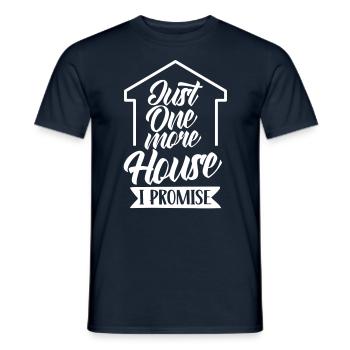 Only one more house promised real estate agents - Men's T-Shirt - navy - Front - AI Model Male 178 light (178cm)