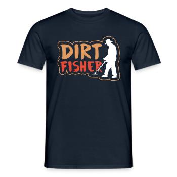 Dirt Fischer Metal Detecting Dirt Fishing - Männer T-Shirt - Navy - Vorne - AI Model Male 178 light (178cm)