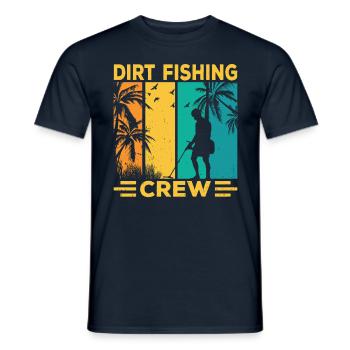 Dirt Fishing Team Probe Walking Metal - T-shirt homme - marine - Devant - AI Model Male 178 light (178cm)