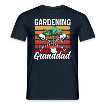 Jardinage Grand-père Jardin Grand-père Jardinier - T-shirt homme - marine - Devant - AI Model Male 178 light (178cm)