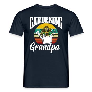 Jardinage Grand-père Grand-père Jardinier Jardin - T-shirt homme - marine - Devant - AI Model Male 178 light (178cm)