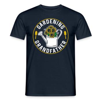 Jardinage Grand-père Jardin Grand-père Jardinier - T-shirt homme - marine - Devant - AI Model Male 178 light (178cm)