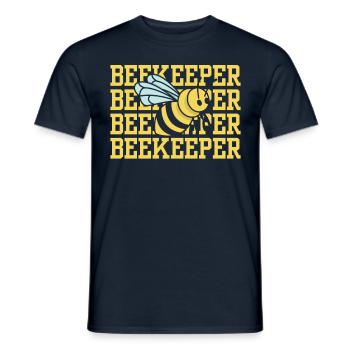 Imker Imkern Imkerei Honigbiene - Männer T-Shirt - Navy - Vorne - AI Model Male 178 light (178cm)