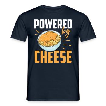 Angetrieben Von Käse Sprüche Süß Liebhaber Liebe - Männer T-Shirt - Navy - Vorne - AI Model Male 178 light (178cm)