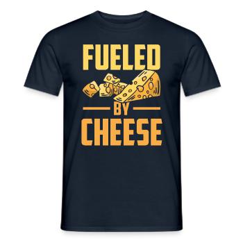 Driven by cheese sweet lovers love - Men's T-Shirt - navy - Front - AI Model Male 178 light (178cm)