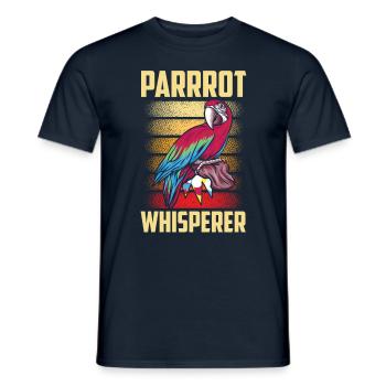Perroquet Chuchotant Perroquet Chuchoteur Perroquets Doux Perroquets - T-shirt homme - marine - Devant - AI Model Male 178 light (178cm)