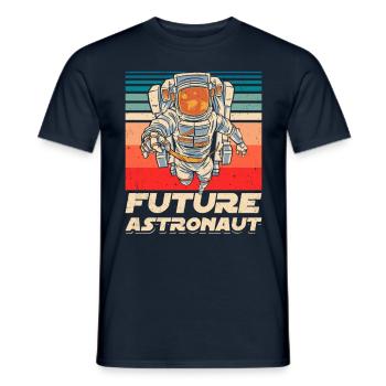 Fusée spatiale d’astronomie des futurs astronautes - T-shirt homme - marine - Devant - AI Model Male 178 light (178cm)