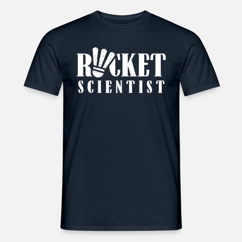 Thug Scientist Racket Scientist - Men's T-Shirt - navy