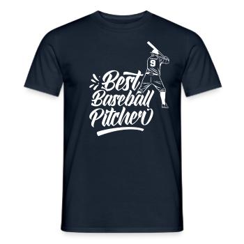 Bester Baseball-Pitcher Aller Zeiten Baseball - Männer T-Shirt - Navy - Vorne - AI Model Male 178 light (178cm)