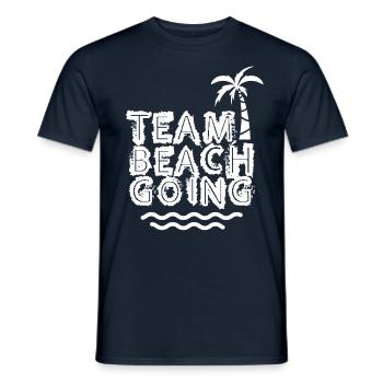 Team Beachgoing Beach Beachgoers Beach Holiday - Men's T-Shirt - navy - Front - AI Model Male 178 light (178cm)