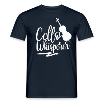 Cello Whisperer Musicien Violoncelle Violoncelliste Violoncelles - T-shirt homme - marine - Devant - AI Model Male 178 light (178cm)