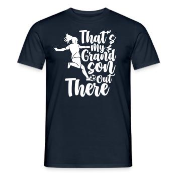 C’est mon petit-fils là-bas passe-temps sportif de football - T-shirt homme - marine - Devant - AI Model Male 178 light (178cm)