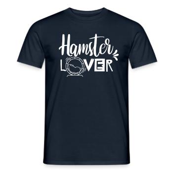 Hamsterliebhaber Haustier Süß Hamster Besitzer - Männer T-Shirt - Navy - Vorne - AI Model Male 178 light (178cm)