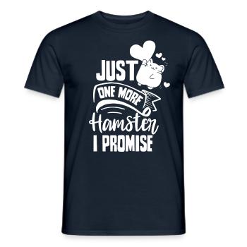 Nur Noch Ein Hamster Versprochen Besitzer Haustier - Männer T-Shirt - Navy - Vorne - AI Model Male 178 light (178cm)