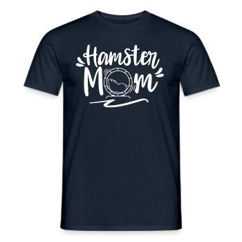 Hamster Mom Cute Hamster Owner Pet - Men's T-Shirt - navy - Front - AI Model Male 178 light (178cm)