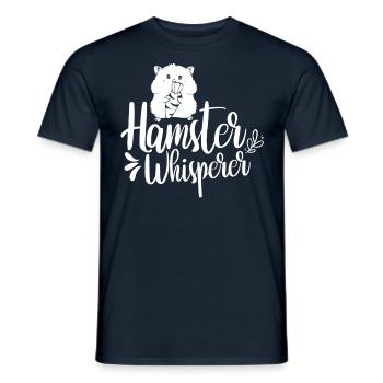 Hamster Whisperer Cute Pet Owner - Men's T-Shirt - navy - Front - AI Model Male 178 light (178cm)