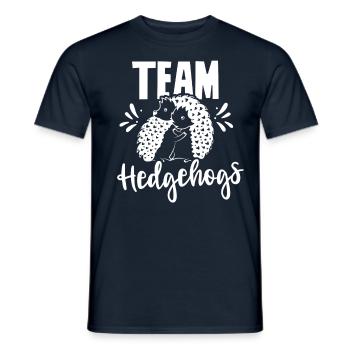 Team Igel Süß Haustier Sprüche - Männer T-Shirt - Navy - Vorne - AI Model Male 178 light (178cm)
