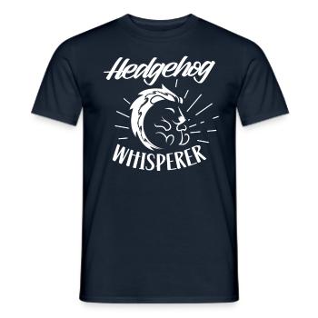 Hérisson Whisperer Dictons Pet Cute - T-shirt homme - marine - Devant - AI Model Male 178 light (178cm)