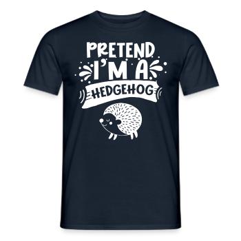 Imaginez que je suis un hérisson mignon - T-shirt homme - marine - Devant - AI Model Male 178 light (178cm)