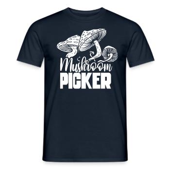 Mushroom pickers Mushroom pickers Mushroom pickers - Men's T-Shirt - navy - Front - AI Model Male 178 light (178cm)