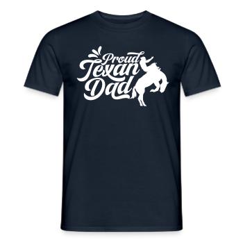 Stolzer Texanischer Vater Texas Stolz Texaner - Männer T-Shirt - Navy - Vorne - AI Model Male 178 light (178cm)