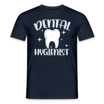 Dental Hygienist Dentist Dental Hygiene Team - Men's T-Shirt - navy - Front - AI Model Male 178 light (178cm)
