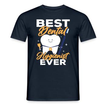 Bester Dentalhygieniker Aller Zeiten Zahnarzt Team - Männer T-Shirt - Navy - Vorne - AI Model Male 178 light (178cm)