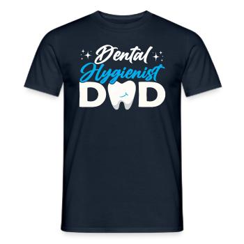Dental Hygienist Dad Team Dental Hygiene Dentist - Men's T-Shirt - navy - Front - AI Model Male 178 light (178cm)