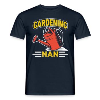 Gartenarbeit Großmutter Garten Oma Gärtnerin - Männer T-Shirt - Navy - Vorne - AI Model Male 178 light (178cm)