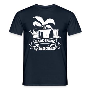 Grand-père jardinier grand-père jardinier - T-shirt homme - marine - Devant - AI Model Male 178 light (178cm)