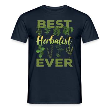 Best Herbal Specialist Ever Herbs - Men's T-Shirt - navy - Front - AI Model Male 178 light (178cm)