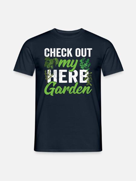 View my herb garden Herbs - Men's T-Shirt - navy