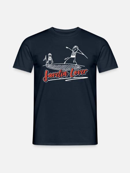Speerwerfen Liebhaber Speer Speerwurf Speerwerfer - Männer T-Shirt - Navy
