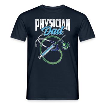 Arzt Vater Medizin Mediziner Beruf Doktor - Männer T-Shirt - Navy - Vorne - AI Model Male 178 light (178cm)