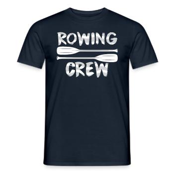 Rudermannschaft Ruderer Rudern Ruder Ruderboot - Männer T-Shirt - Navy - Vorne - AI Model Male 178 light (178cm)