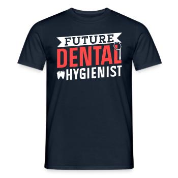 Future dental hygienist dental hygiene team - Men's T-Shirt - navy - Front - AI Model Male 178 light (178cm)