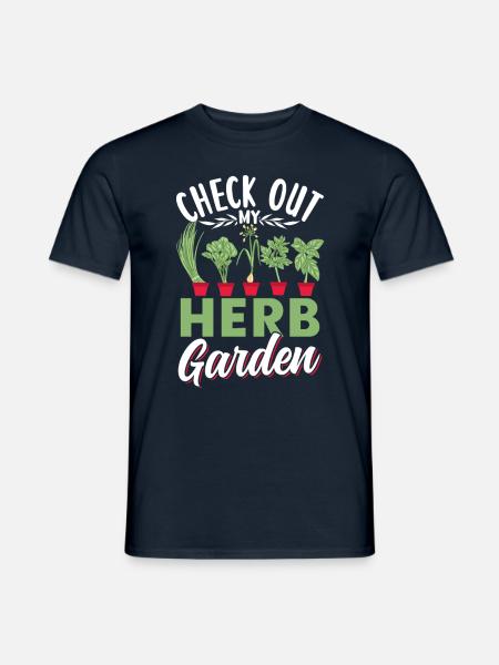 View my herb garden Herbs - Men's T-Shirt - navy