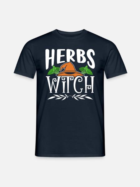 Kräuterhexe Kräutergarten Kräuter Kraut - Männer T-Shirt - Navy