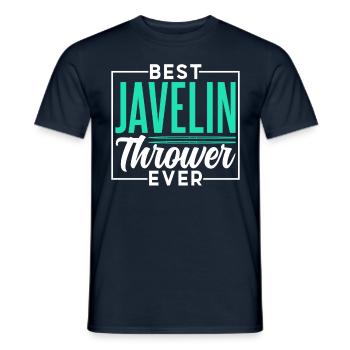 Bester Speerwerfer Aller Zeiten Speerwerfen Speer - Männer T-Shirt - Navy - Vorne - AI Model Male 178 light (178cm)