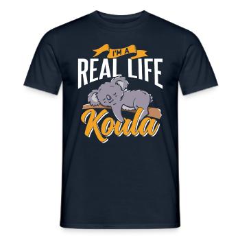 Je suis un vrai koala animal koala ours koalas mignons koalas - T-shirt homme - marine - Devant - AI Model Male 178 light (178cm)