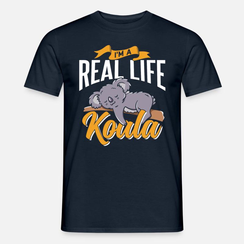 Jeg er en rigtig koala dyr koala bjørn søde koalas - Mænd T-shirt - marineblå